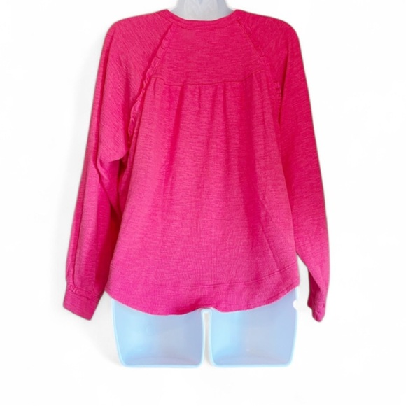 Anthropologie Pilcro Oversized Ruffled Knit Top - Picture 3 of 4